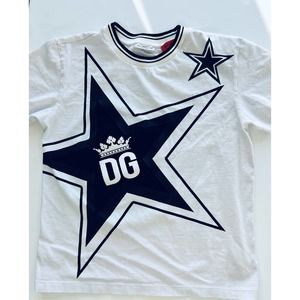 Dolce & Gabbana White and Black Star Tee